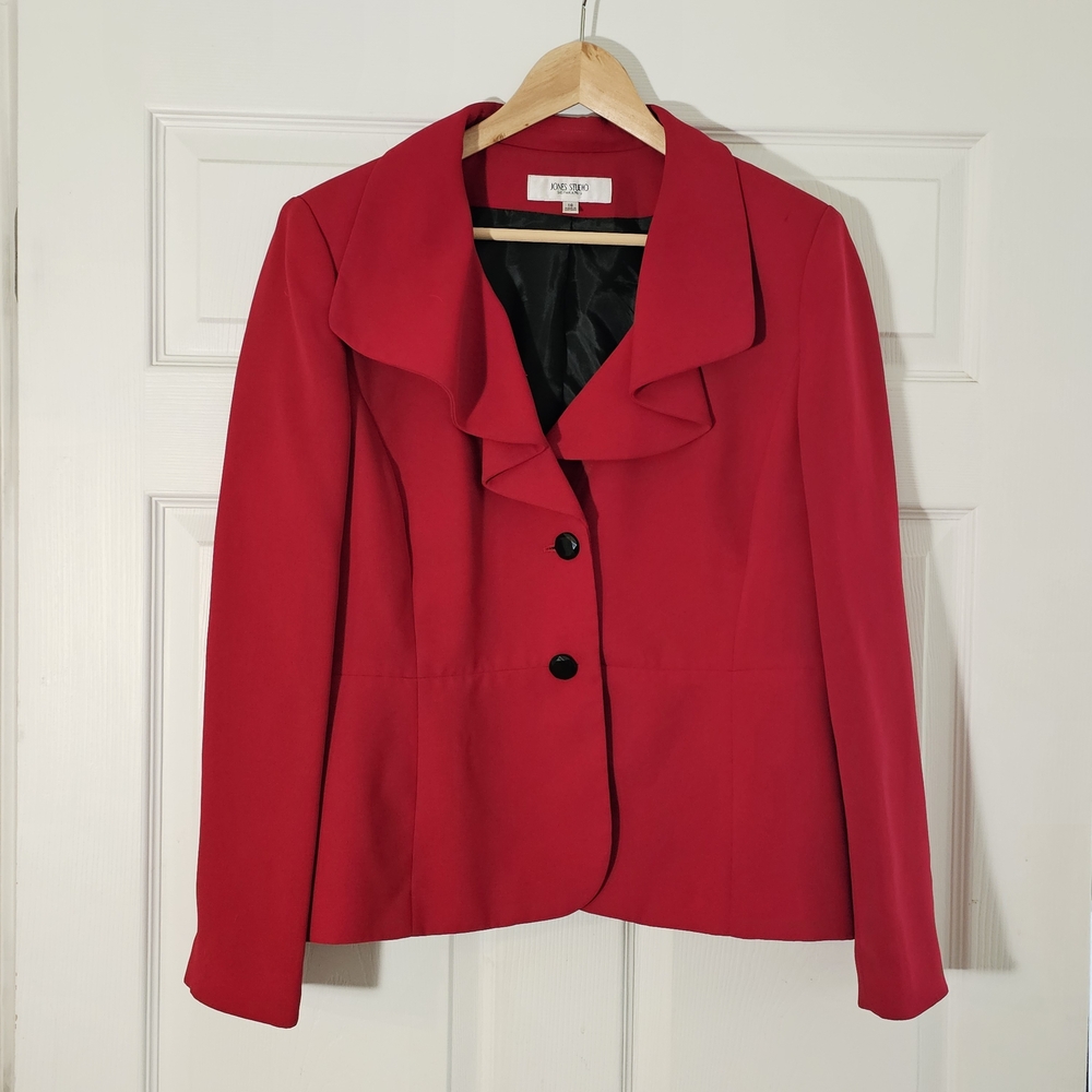 Jones Studio Bold Red Women's Blazer